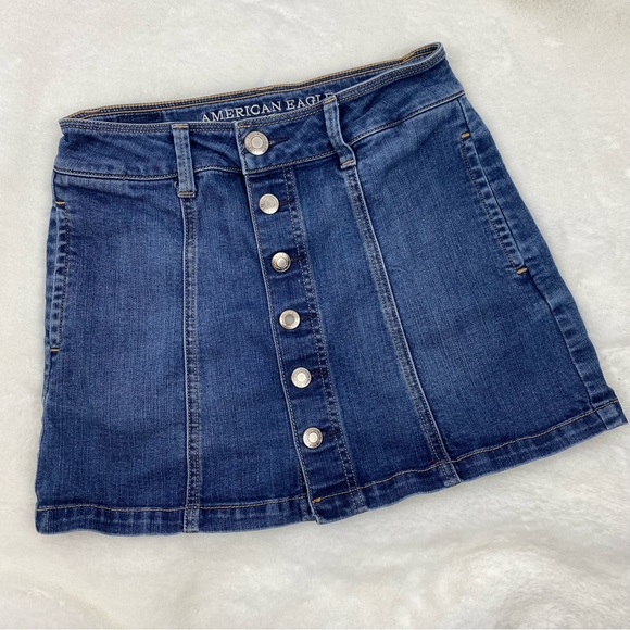 American Eagle Outfitters Mini Denim Skirt - Picture 1 of 8
